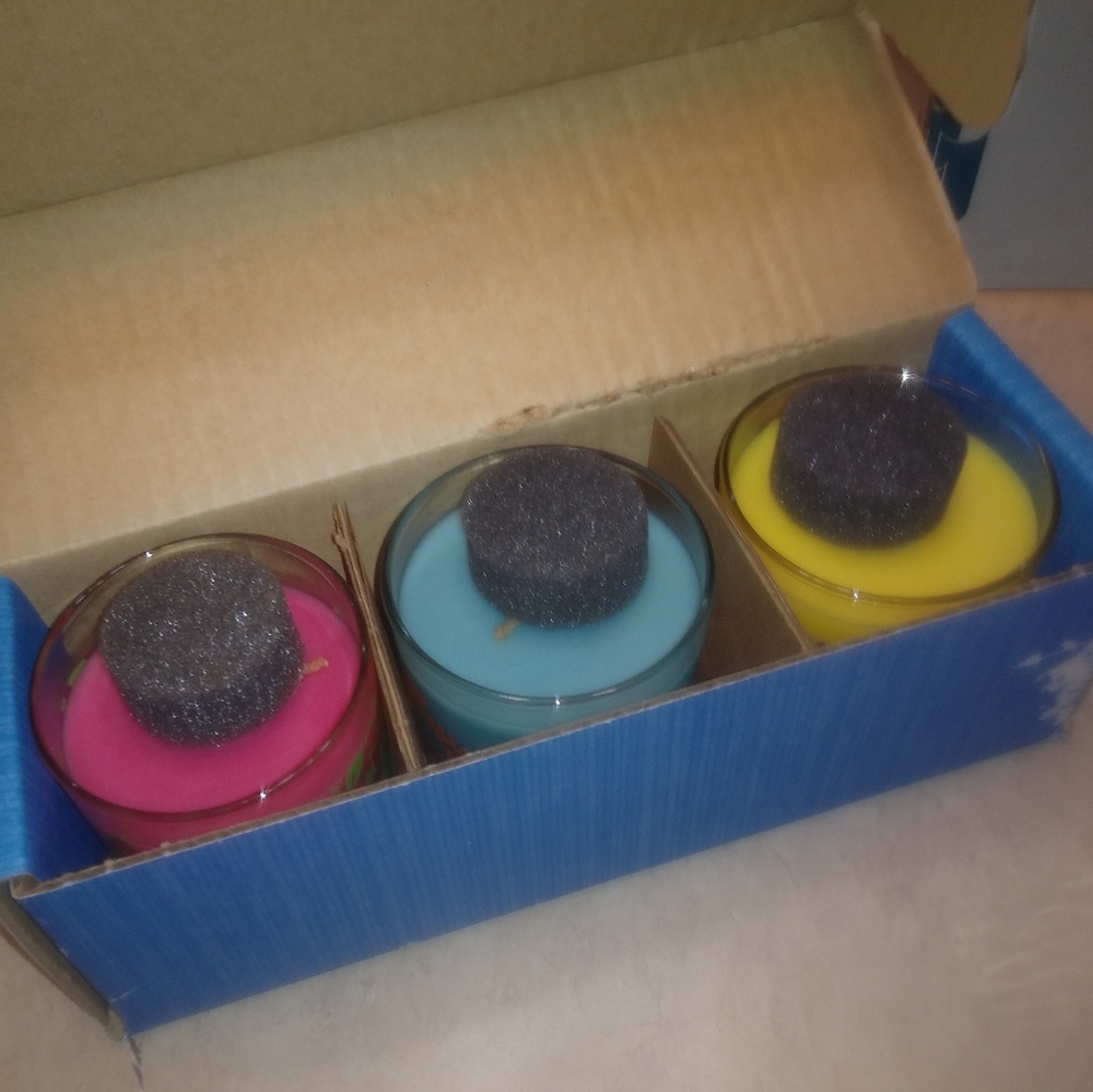 PartyLite retired Discovery Candle Trio